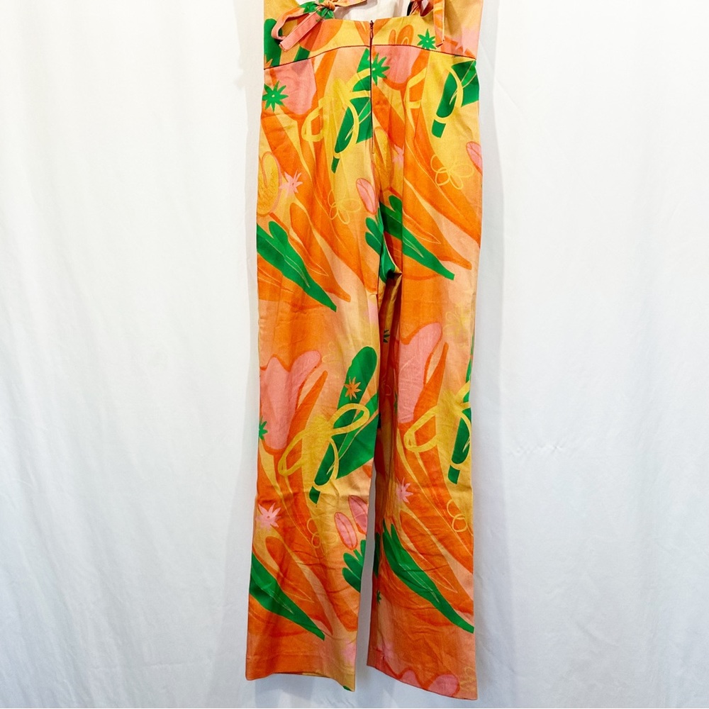 Aniela Parys Guava Tie Strap Jumpsuit in Aurora Floral Print - Picture 9 of 12